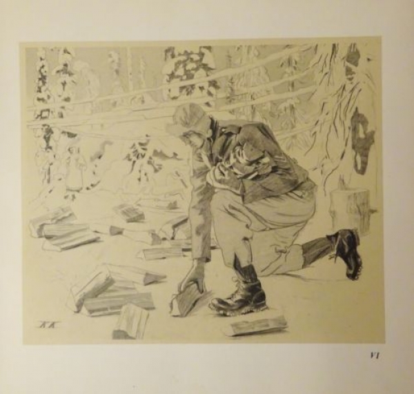 1944 - gottseidank ist Holz genug da ..., Kurt Kranz, alter Druck
